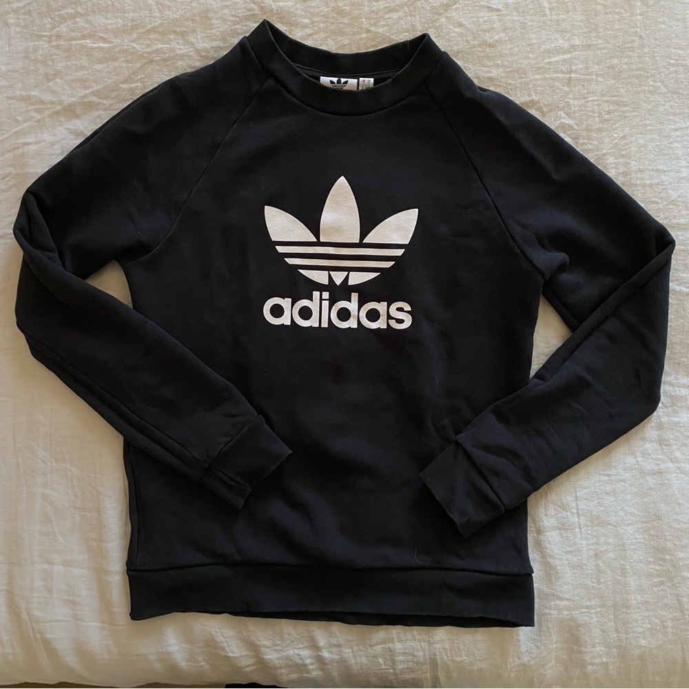 adidas adicolor classics trefoil crewneck sweatshirt size men’s small